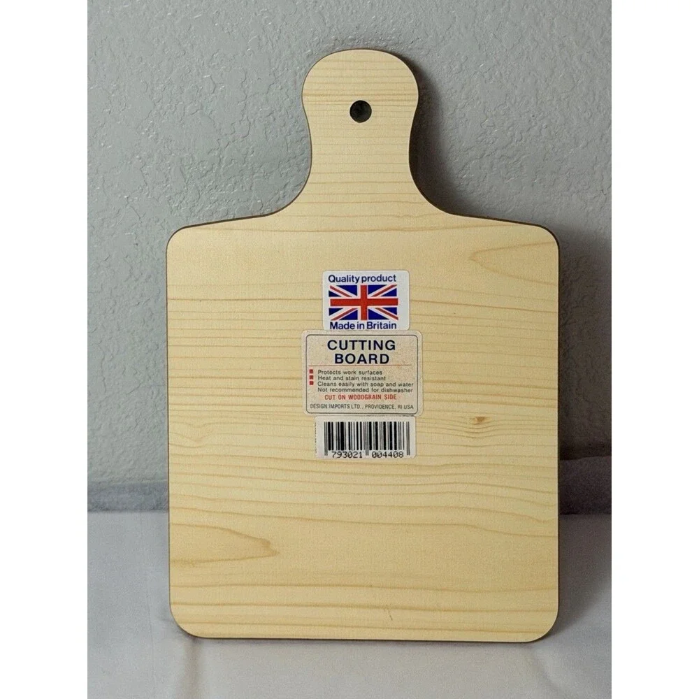 Vintage Charmaine Williamson Cheese Onion Cutting Board Made in Britain Kitchen